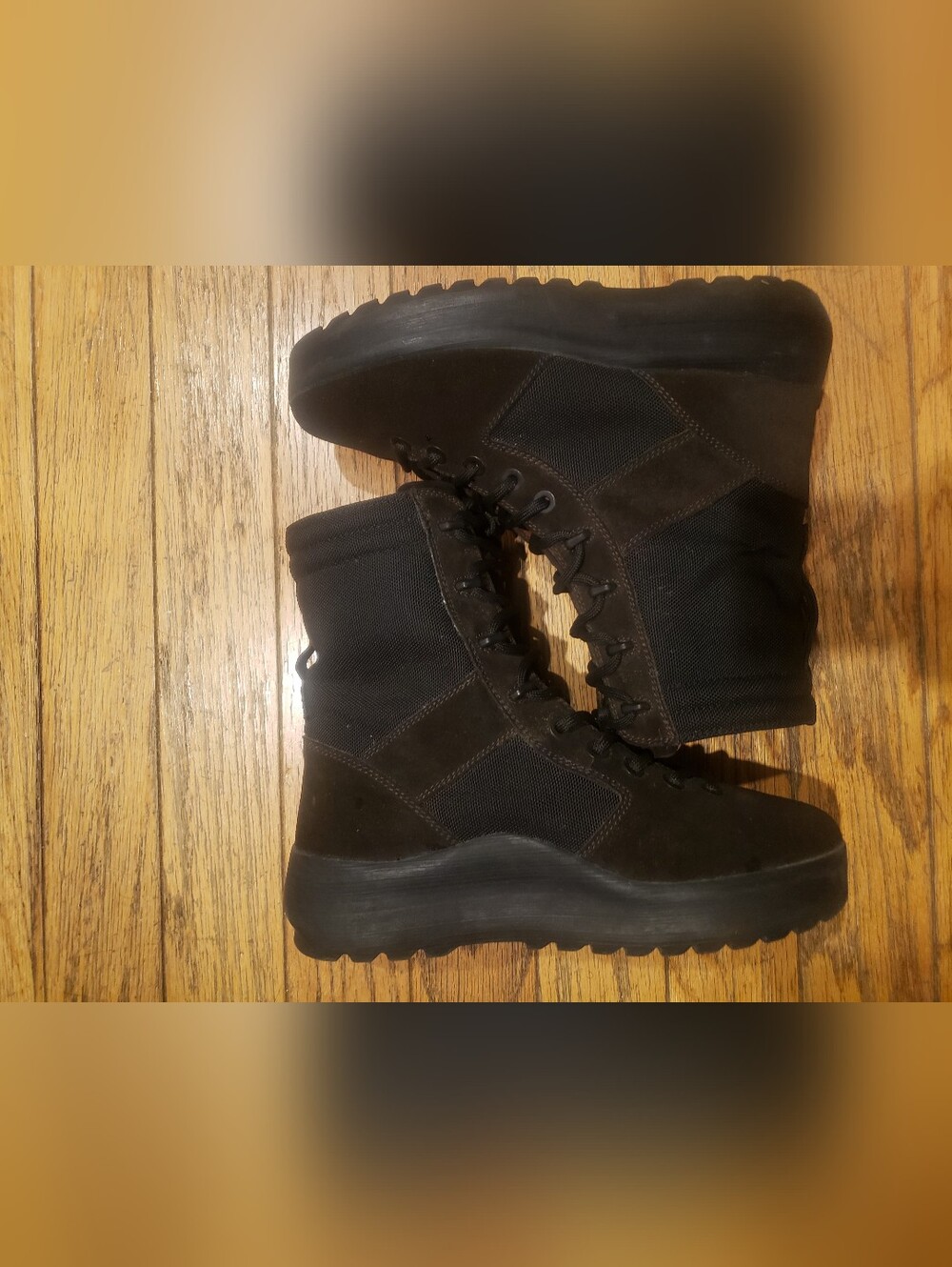 Yeezy Men's Black Tactical-Style Boots